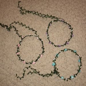 BUNDLE DEAL: THREE FLOWER CROWNS!!!!